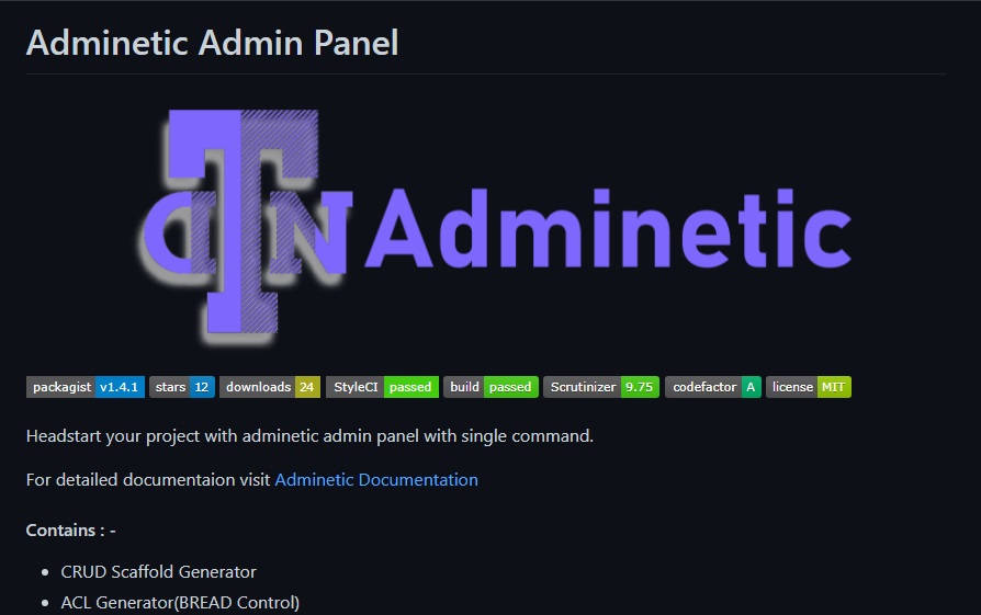 Adminetic Admin Panel
